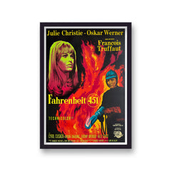 Fahreinheit 451 Vintage Movie Print