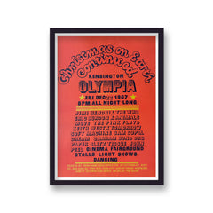 Christmas On Earth Vintage Music Print