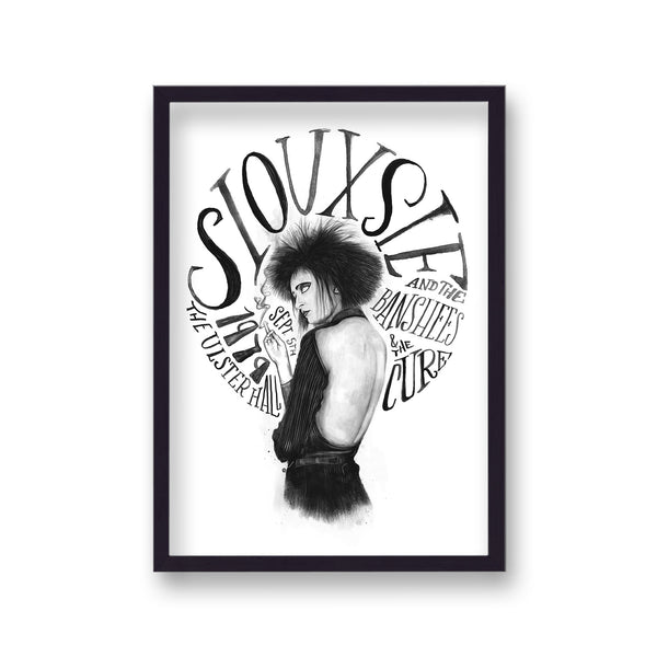 Siouxsie & The Banshees Live At The Ulster Hall Reimagined Music Print