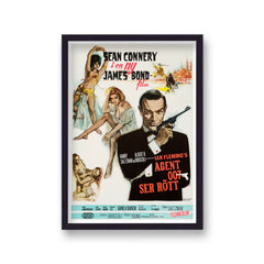 From Russia With Love Vintage Movie Print