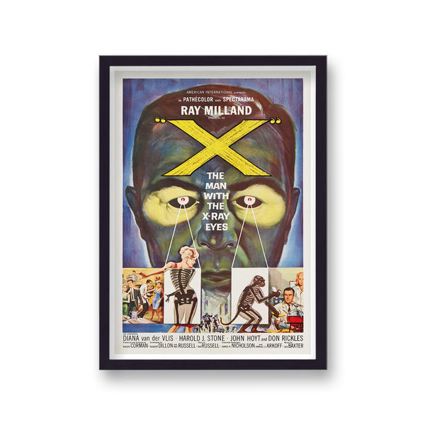 X The Man With The X Ray Eyes Vintage Movie Print