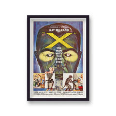 X The Man With The X Ray Eyes Vintage Movie Print