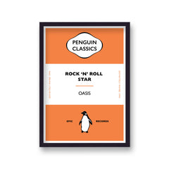 Penguin Classic Oasis Rock 'N' Roll Star Music Print