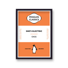 Penguin Classic Oasis She's Electric Music Print