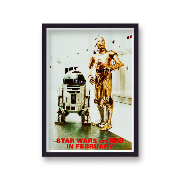 Star Wars On HBO In February Vintage Movie Print