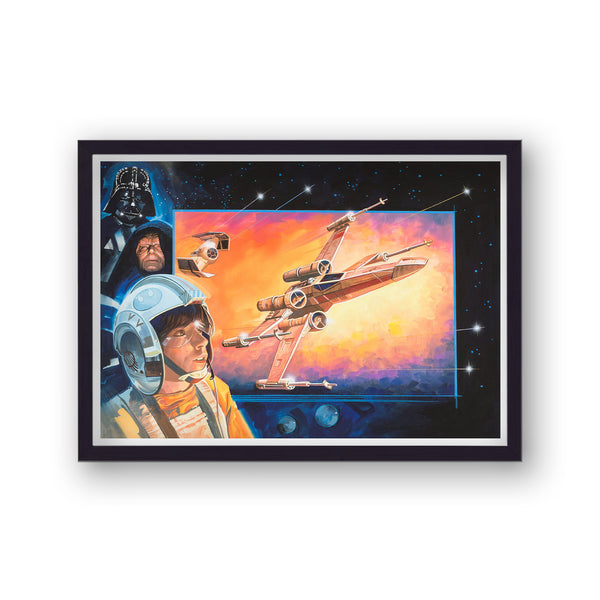 Star Wars TIE X Wing Fighter Art Board Print
