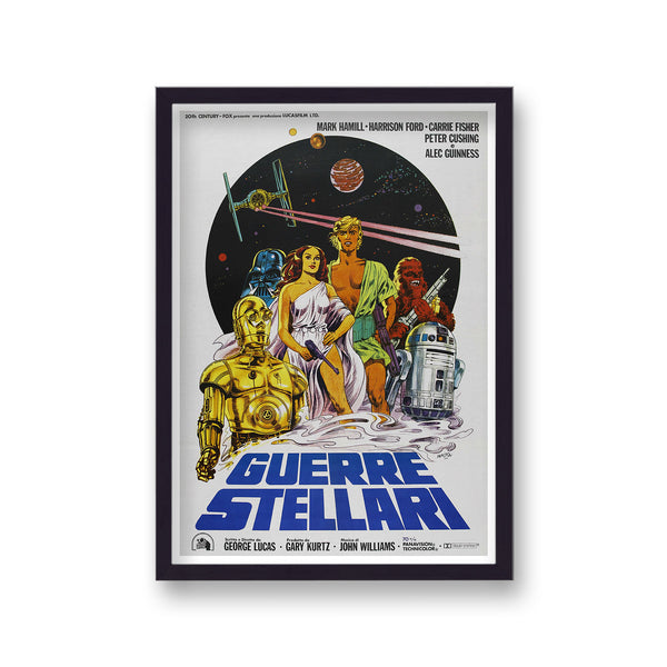 Star Wars Guerre Stellari Italian Graphic Character Movie Print