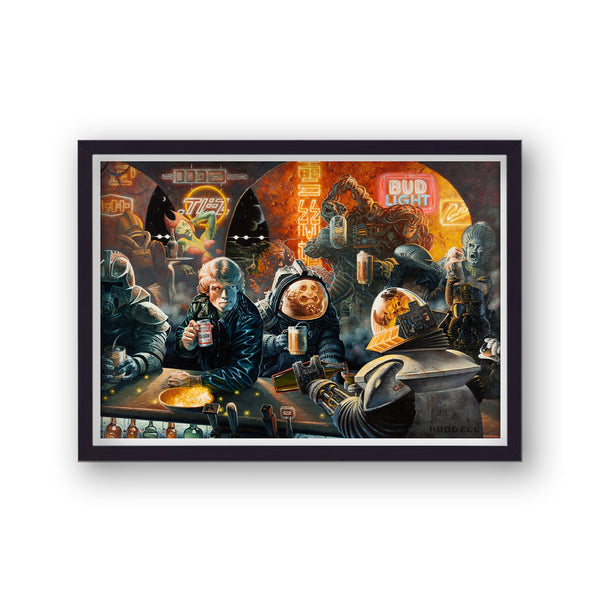 Star Wars Mos Eisley Cantina Bud Light Inspired Promo Art Print