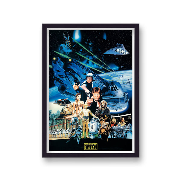 Star Wars Return Of The Jedi Character Collage Movie Print
