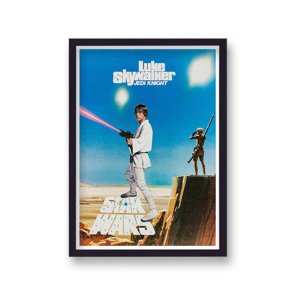 Star Wars Luke Skywalker Jedi Knight Vintage Movie Print