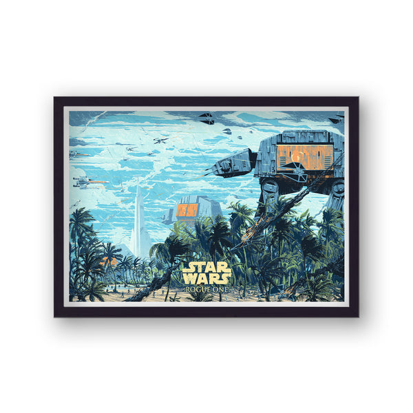 Star Wars Rogue One AT-AT Reimagined Movie Print