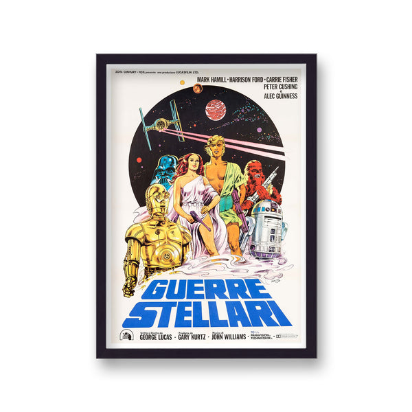 Star Wars Guerre Stellari Graphic Movie Poster Print