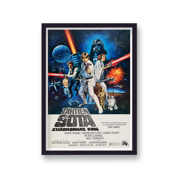 Star Wars 1977 Finnish Movie Poster Print