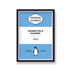OASIS Penguin Classic Cigarettes & Alcohol Sky Blue