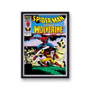Vintage Comic Cover Spiderman v Wolverine