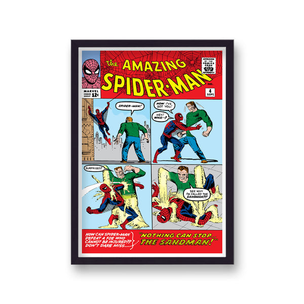 Vintage Comic Cover The Amazing Spiderman Sandman