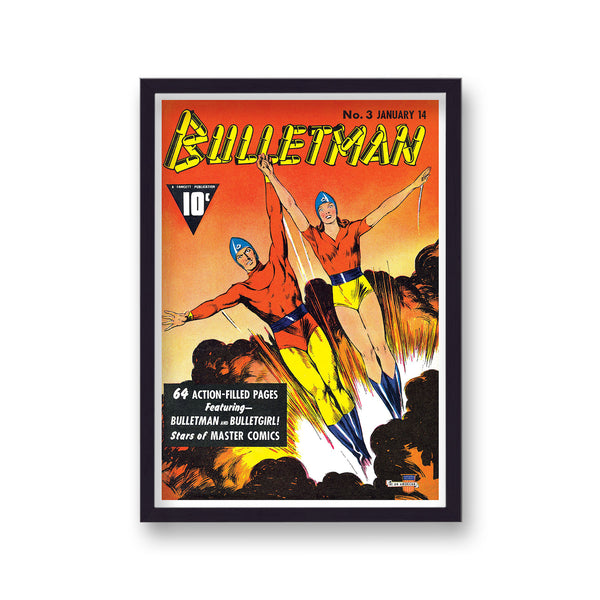 Vintage Comic Cover Bulletman No 3