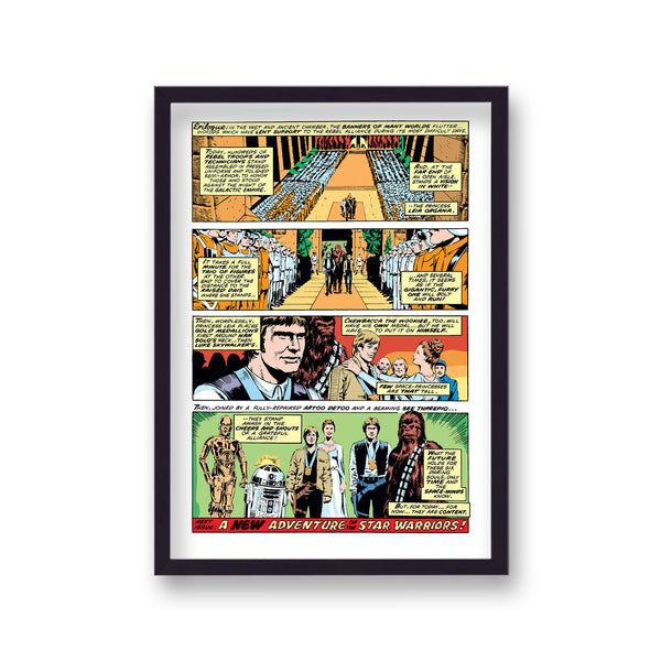 Vintage Comic Cover Star Wars Weekly Strip Page Medal Presentation