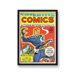 Vintage Comic Cover Blue Ribbon Comics No 3