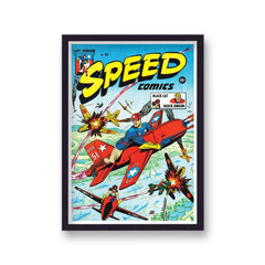 Vintage Comic Cover Speed Comics No 36