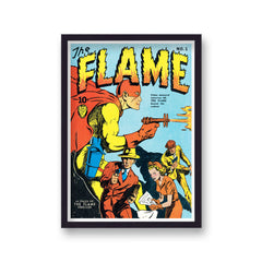 Vintage Comic Cover The Flame No 1