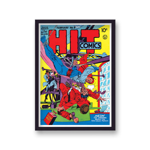 Vintage Comic Cover HIT Comics No 8
