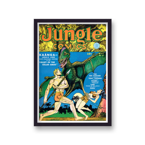 Vintage Comic Cover Jungle Comics No 17