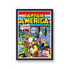 Vintage Comic Cover Captain America Bucky Insert
