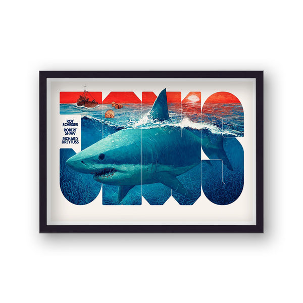 Jaws Reimagined Movie Print New 5 Classic Shark Swim Through JAWS