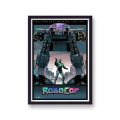 Robocop VS ED209 Reimagined Movie Print