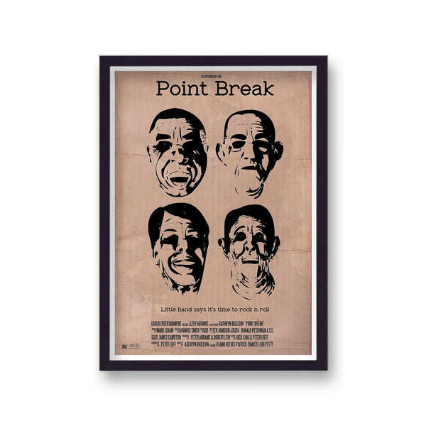 Point Break Ex-Presidents Masks Vintage Movie Print
