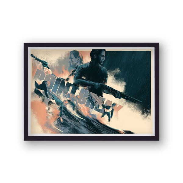 Point Break Ex-Presidents Surfing Vintage Movie Print