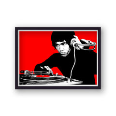 Bruce Lee DJ Music Print