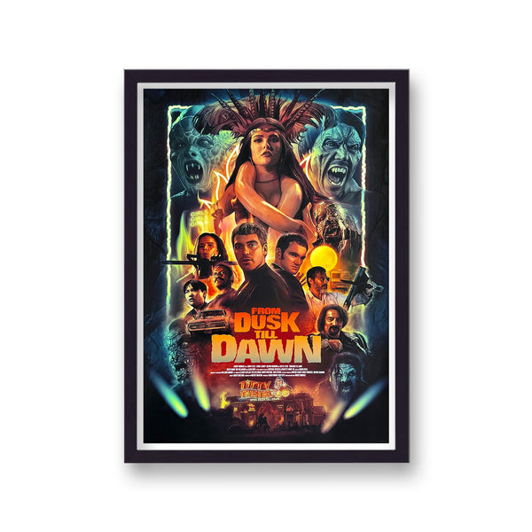From Dusk Till Dawn Graphic Vintage Movie Print v3