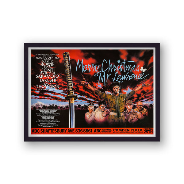 Merry Christmas Mr Lawrence Camden Plaza Vintage Movie Print