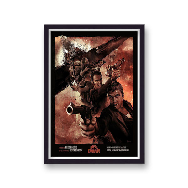 From Dusk Till Dawn Graphic Vintage Movie Print v5