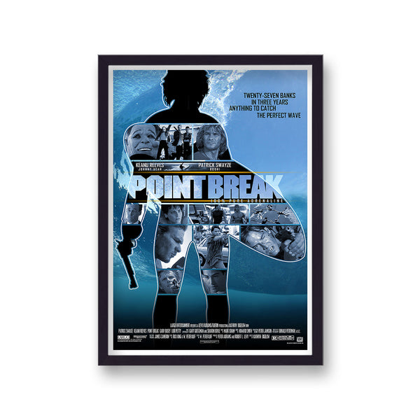 Point Break Gun Surfer Reimagined Movie Print