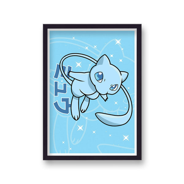 Pokemon Print Mew Blue v1