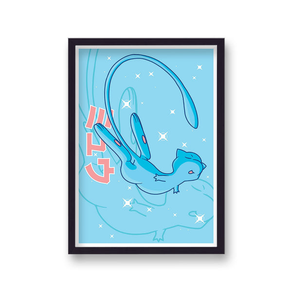 Pokemon Print Mew Blue v2