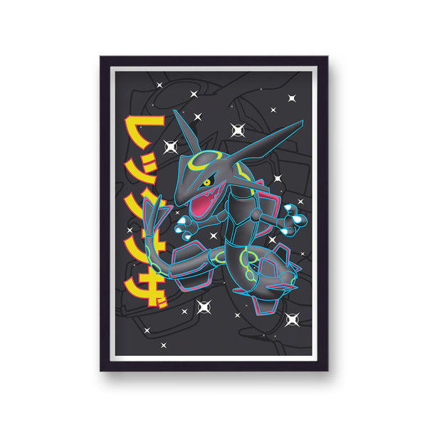 Pokemon Print Rayquza Black v1