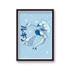 Pokemon Print Lugia Light Blue