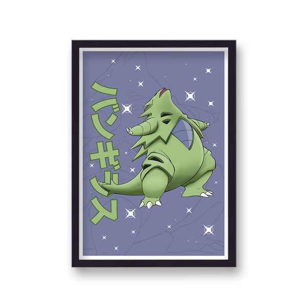 Pokemon Print Tyranitar Purple