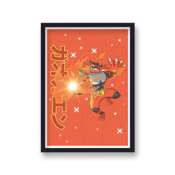 Pokemon Print Incineroar