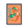 Pokemon Print Charizard Orange v1