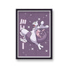 Pokemon Print Mewtwo Purple