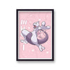 Pokemon Print Mewtwo Pink