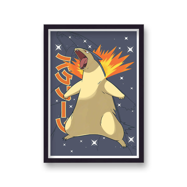 Pokemon Print Typhlosion