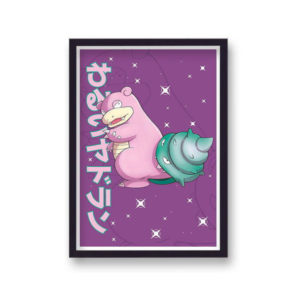 Pokemon Print Slowbrop Purple