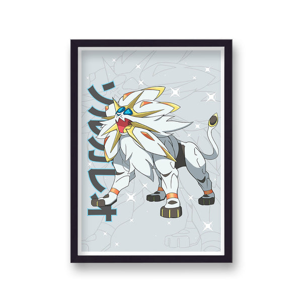 Pokemon Print Solgaleob White