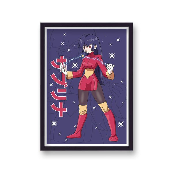 Pokemon Print Sabrina Purple